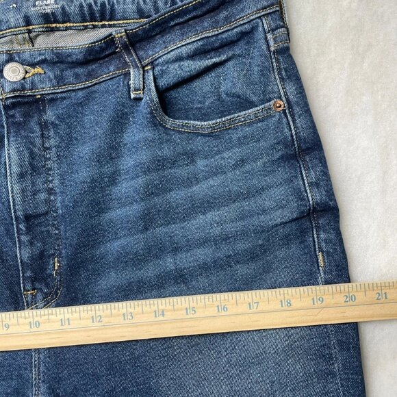 Old Navy Womens Blue High Rise Secret Smooth Pockets Flared Denim Jeans Size 14 - Picture 7 of 10